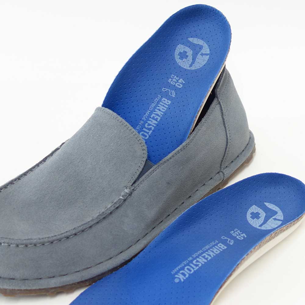 ビルケンシュトックBIRKENSTOCKUTTISLIPON（ウッティ）メンズ（幅広）1030124（スエードレザー／バサルトグレー）スニーカーコンフォートフラットシューズ「靴」