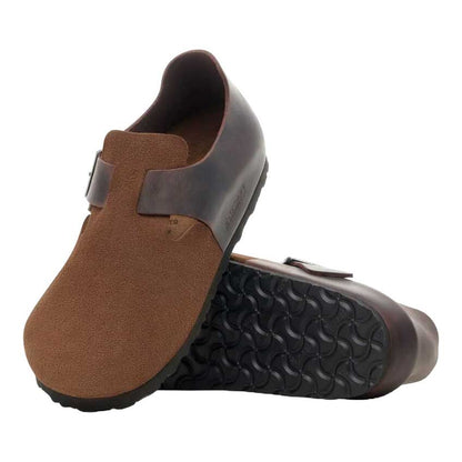 ビルケンシュトックBIRKENSTOCKLONDON（ロンドン）メンズレギュラーフィット1030157（ミックスドレザー／ダークティー）スリッポンコンフォートシューズ「靴」