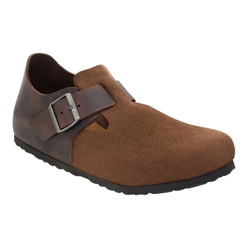 ビルケンシュトック BIRKENSTOCK LONDON（ロンドン）メンズ レギュラーフィット  1030157（ミックスドレザー／ダークティー） スリッポン コンフォート シューズ「靴」