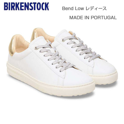 ビルケンシュトックBIRKENSTOCKBendLow（ベンドロー）ナローフィット1030162（ホワイト/メタリックローズ）レディースレザースニーカーコンフォートシューズ「靴」