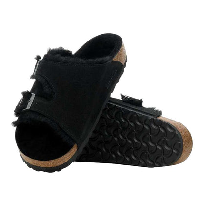 ビルケンシュトックBIRKENSTOCKZurichLammfell（チューリッヒシアリング）1030627ブラック（スエードレザー／ボア）（レディースサンダルナローフィット）「正規輸入品」「靴」