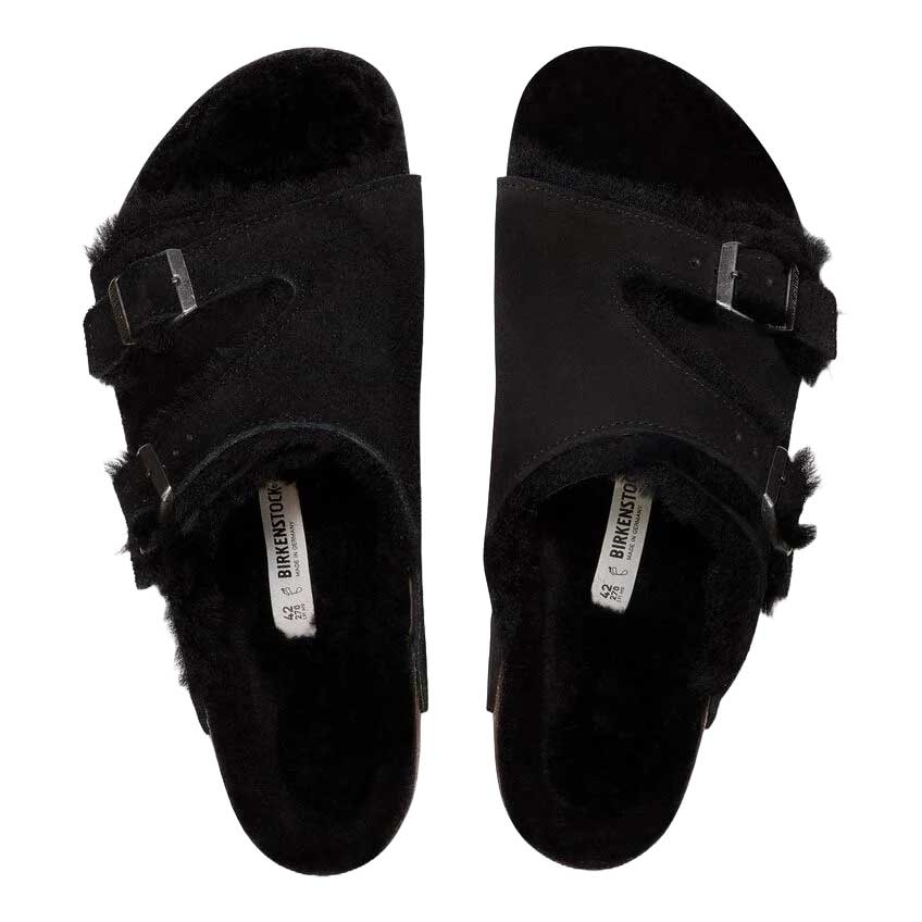ビルケンシュトックBIRKENSTOCKZurichLammfell（チューリッヒシアリング）1030627ブラック（スエードレザー／ボア）（レディースサンダルナローフィット）「正規輸入品」「靴」
