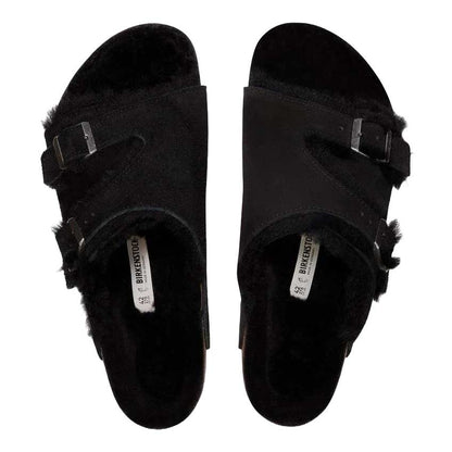 ビルケンシュトックBIRKENSTOCKZurichLammfell（チューリッヒシアリング）1030627ブラック（スエードレザー／ボア）（レディースサンダルナローフィット）「正規輸入品」「靴」