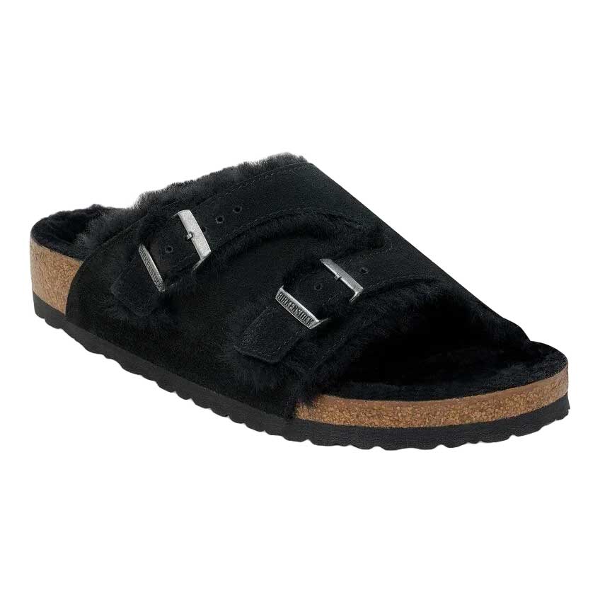 ビルケンシュトック BIRKENSTOCK Zurich Lammfell （チューリッヒ シアリング）  1030627 ブラック（スエードレザー／ボア） （レディース サンダル ナローフィット）「正規輸入品」 「靴」