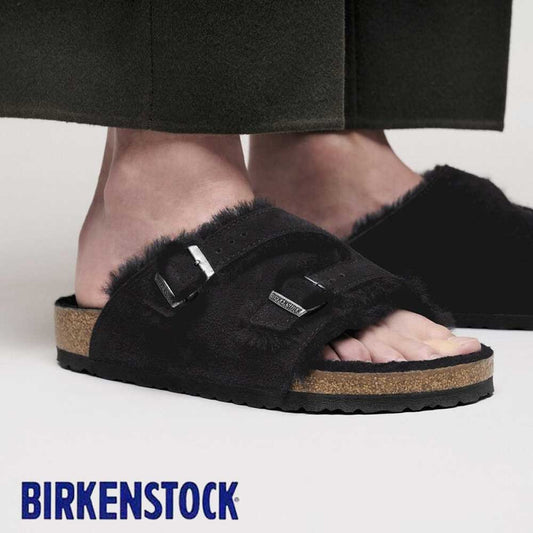 ビルケンシュトックBIRKENSTOCKZurichLammfell（チューリッヒシアリング）1030627ブラック（スエードレザー／ボア）（レディースサンダルナローフィット）「正規輸入品」「靴」
