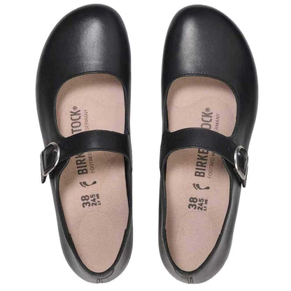 ビルケンシュトックBIRKENSTOCKSantaClarita（サンタクラリタ）レディース（1030709：幅狭）（1030191：幅広）（レザー／ブラック）コンフォートフラットシューズ「靴」