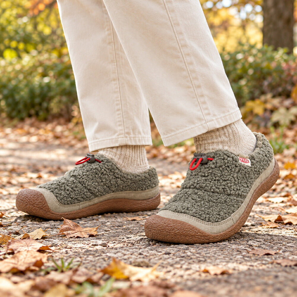 キーンKEENハウザースリースライド1031040Brindle/BrindleSherpaFleece（レディース）ソフトで温かみのあるリラックスクロッグ「靴」