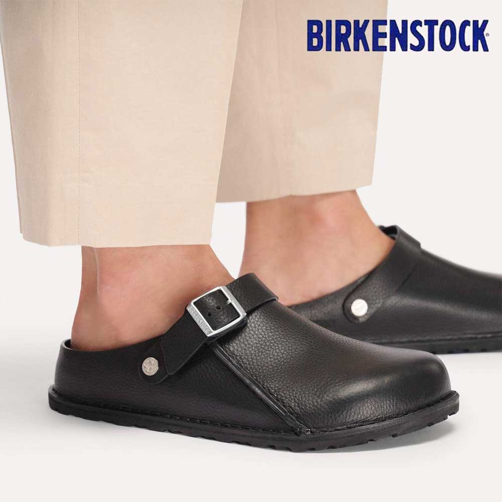 BIRKENSTOCKビルケンシュトックLutryPremium（ルトリープレミアム）1031273ブラック（メンズ）ナチュラルレザードイツ快適サンダル「靴」