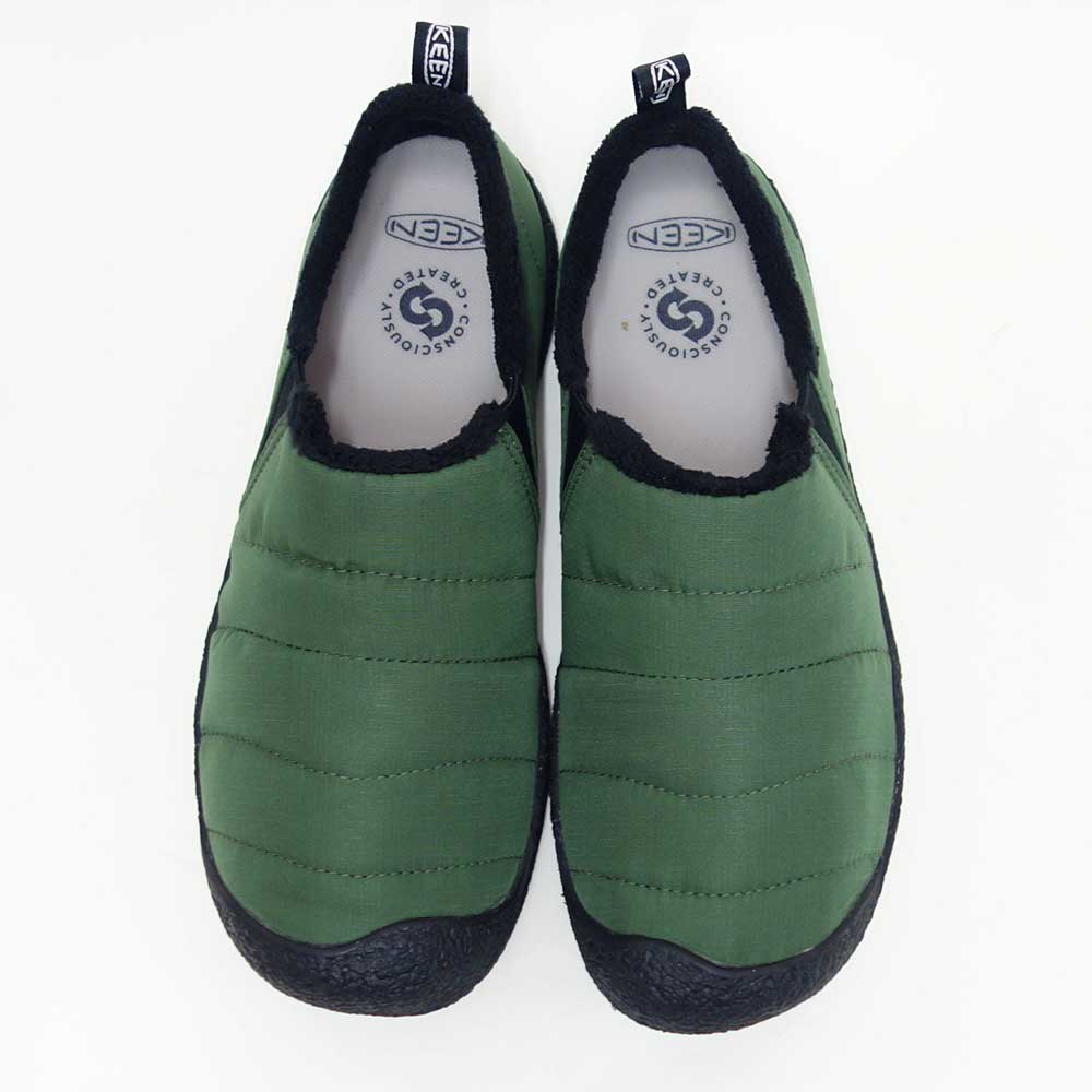 キーンKEENハウザーツー1031344BronzeGreen/Black（メンズ）ソフトなナイロン素材温かみのあるスリッポンシューズ「靴」
