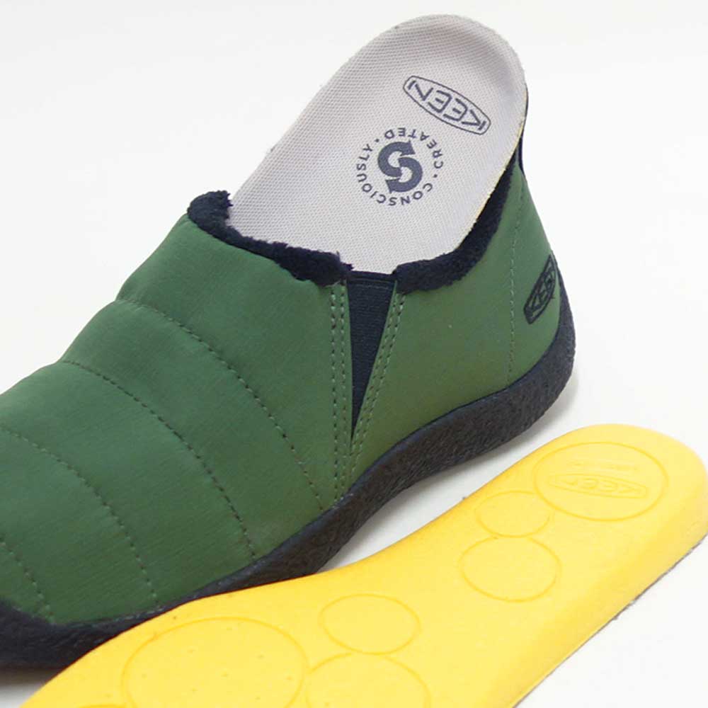 キーンKEENハウザーツー1031344BronzeGreen/Black（メンズ）ソフトなナイロン素材温かみのあるスリッポンシューズ「靴」