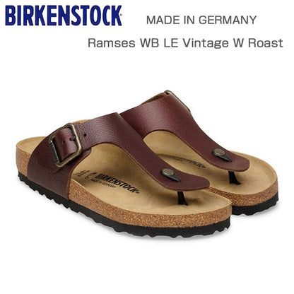 BIRKENSTOCKビルケンシュトックRAMSESWB（ラムゼスワイヤーバックル）1031400ヴィンテージウッドロースト（メンズ）ナチュラルレザー「正規品」「靴」