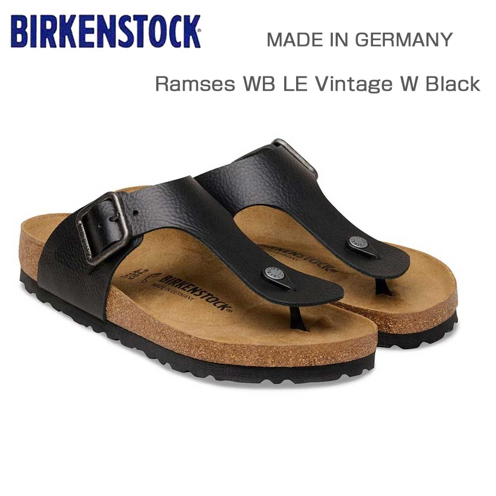 BIRKENSTOCKビルケンシュトックRAMSESWB（ラムゼスワイヤーバックル）1031410ヴィンテージウッドブラック（メンズ）ナチュラルレザードイツ快適サンダル「靴」