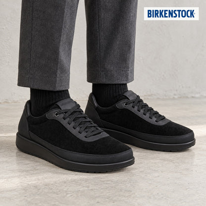 ビルケンシュトックBIRKENSTOCKHonnefCity（ホンネフシティ）メンズ（幅広）1031526（ブラック）スエードレザースニーカーコンフォートフラットシューズ「靴」