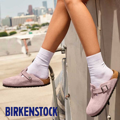 ビルケンシュトックBIRKENSTOCKBoston（ボストン）レディース幅狭（ナローフィット）1031635（スエードレザー／PinkClay）サボクロッグドイツ製快適サンダル「靴」
