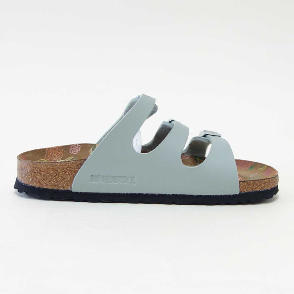 BIRKENSTOCKビルケンシュトックFLORIDA（フロリダ）ピュアセージ1031661（ナローフィット幅狭）フラワープリントインソールドイツ生まれの快適サンダル「靴」