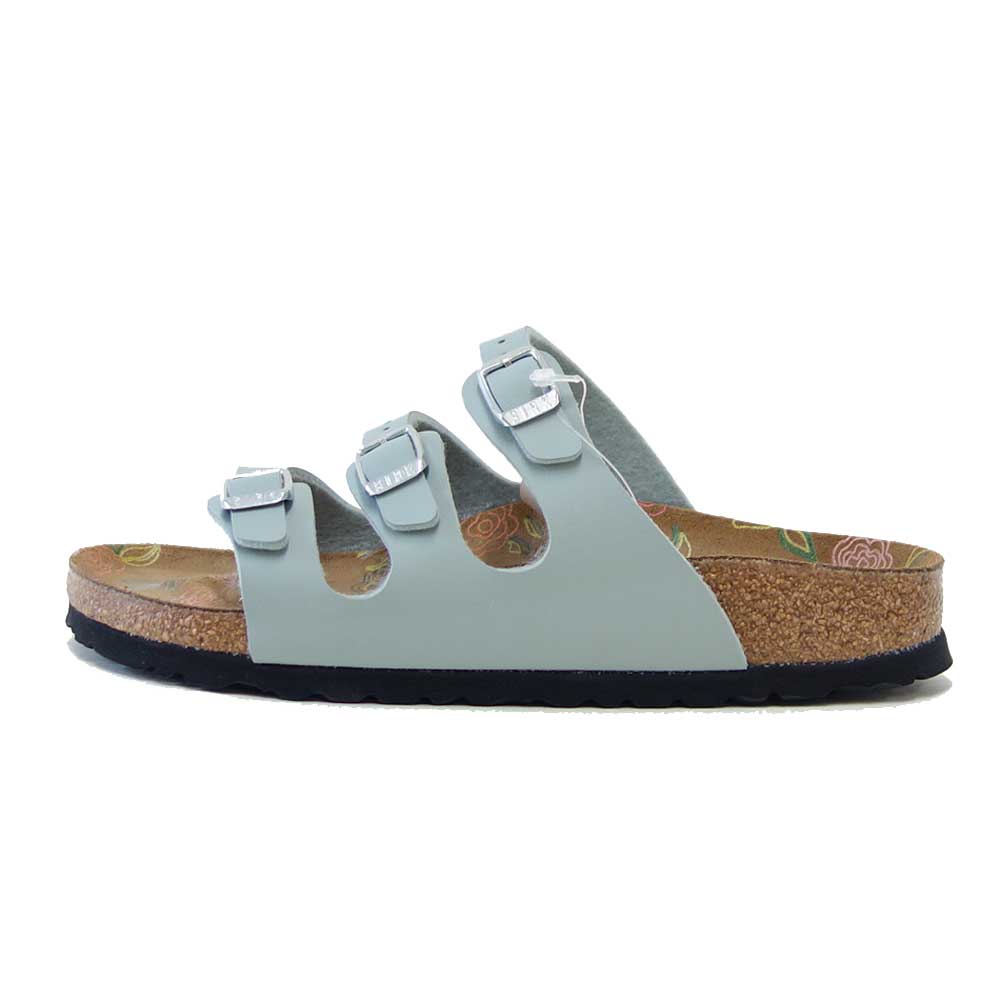 BIRKENSTOCK ビルケンシュトック FLORIDA（フロリダ）ピュアセージ 1031661（ナローフィット 幅狭） フラワープリントインソール ドイツ生まれの快適サンダル 「靴」