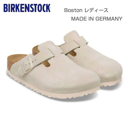 ビルケンシュトックBIRKENSTOCKBoston（ボストン）レディース幅狭（ナローフィット）1031662（スエードレザー／オイスター）サボクロッグドイツ製快適サンダル「靴」