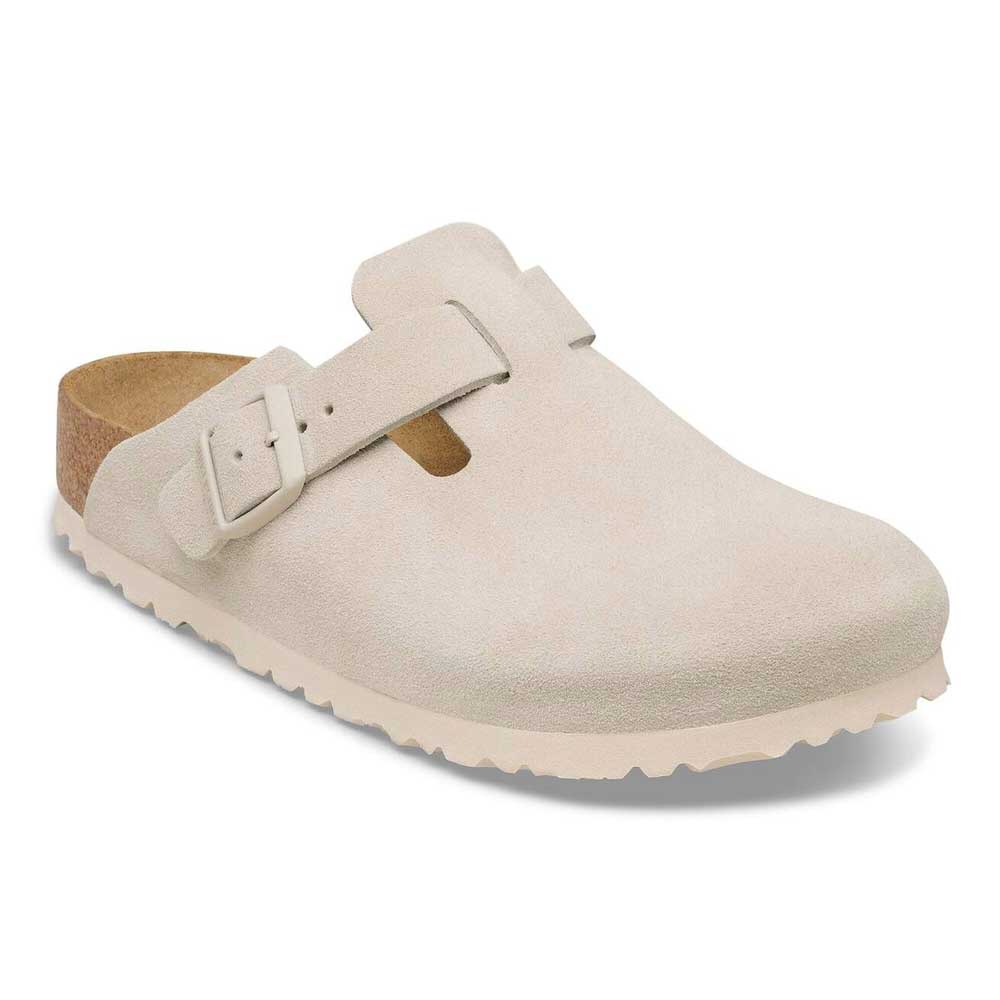 ビルケンシュトック BIRKENSTOCK Boston（ボストン）レディース 幅狭（ナローフィット） 1031662（スエードレザー／オイスター） サボ クロッグ ドイツ製快適サンダル 「靴」