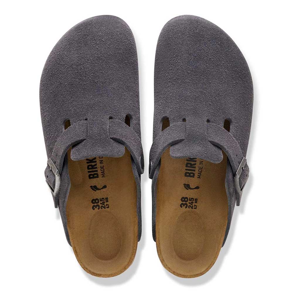 ビルケンシュトックBIRKENSTOCKBoston（ボストン）幅広（レギュラーフィット）1031676（スエードレザー／チャコール）メンズサンダルサボクロッグドイツ製快適サンダル「靴」