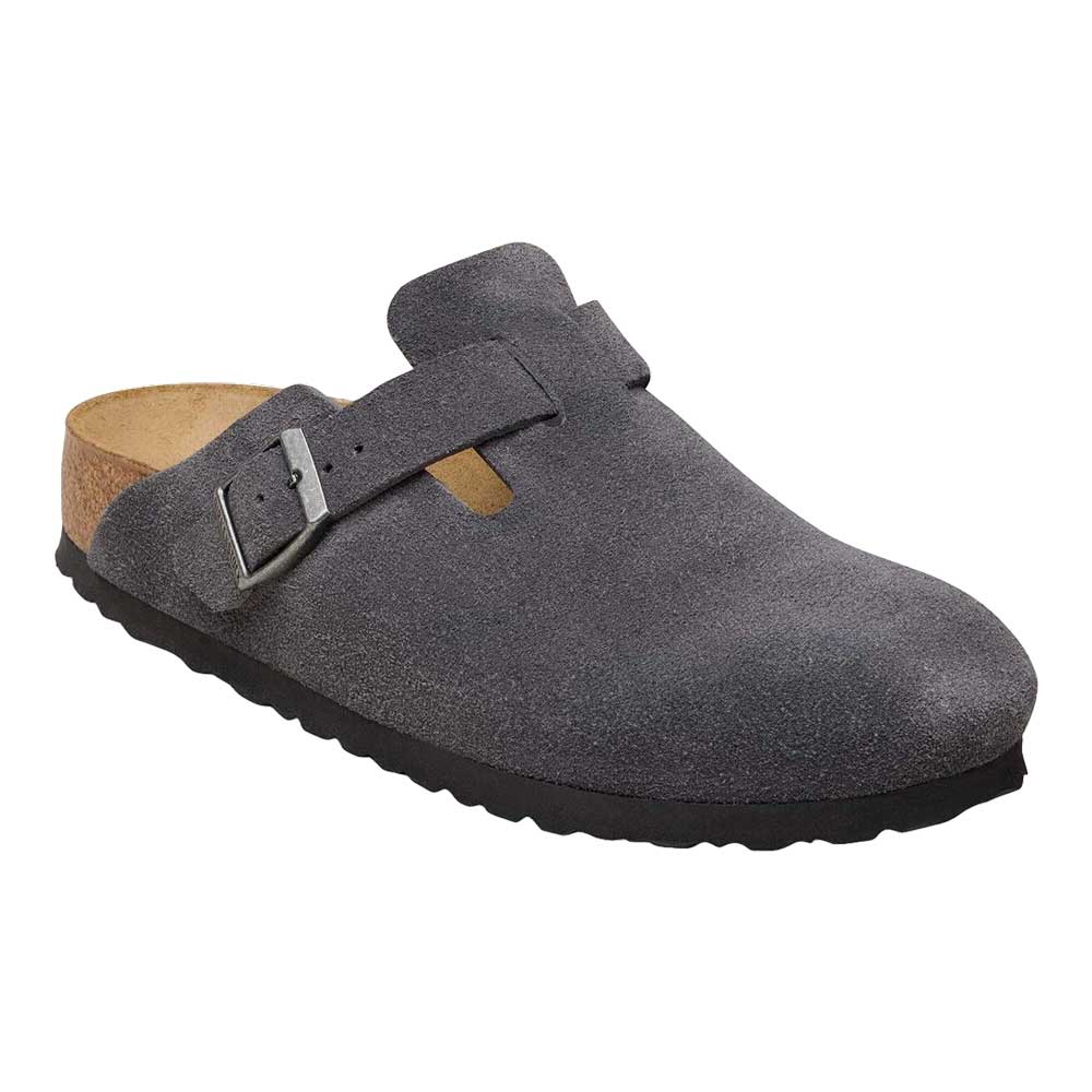 ビルケンシュトック BIRKENSTOCK Boston（ボストン）幅広（レギュラーフィット） 1031676（スエードレザー／チャコール） メンズサンダル サボ クロッグ ドイツ製快適サンダル 「靴」