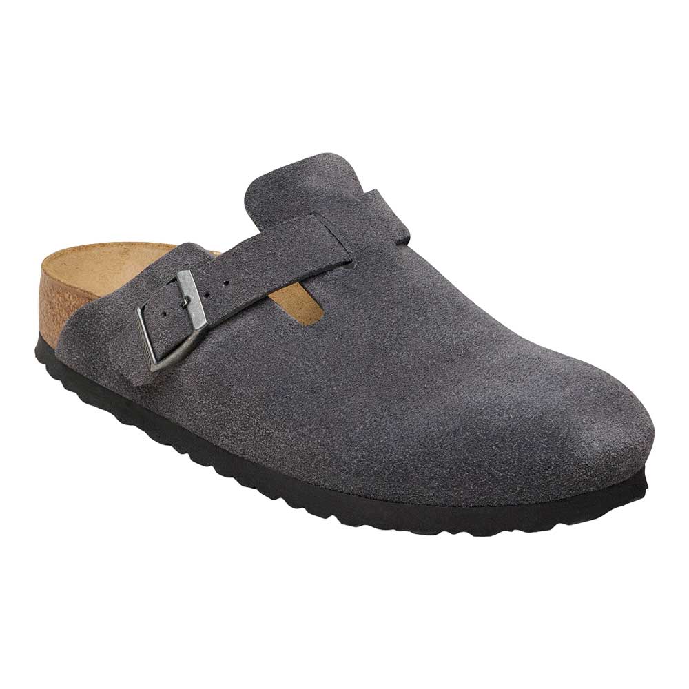 ビルケンシュトックBIRKENSTOCKBoston（ボストン）レディース幅狭（ナローフィット）1031678（スエードレザー／チャコール）サボクロッグドイツ製快適サンダル「靴」