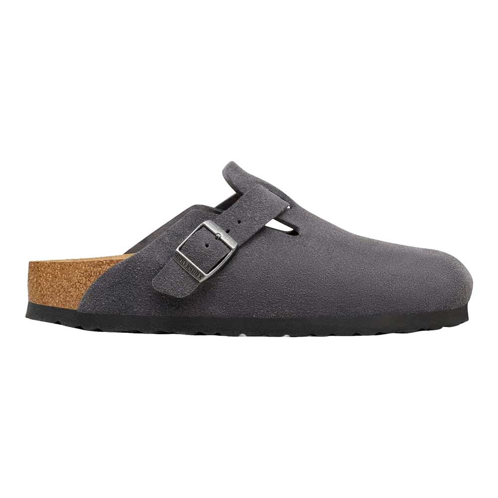 ビルケンシュトックBIRKENSTOCKBoston（ボストン）レディース幅狭（ナローフィット）1031678（スエードレザー／チャコール）サボクロッグドイツ製快適サンダル「靴」