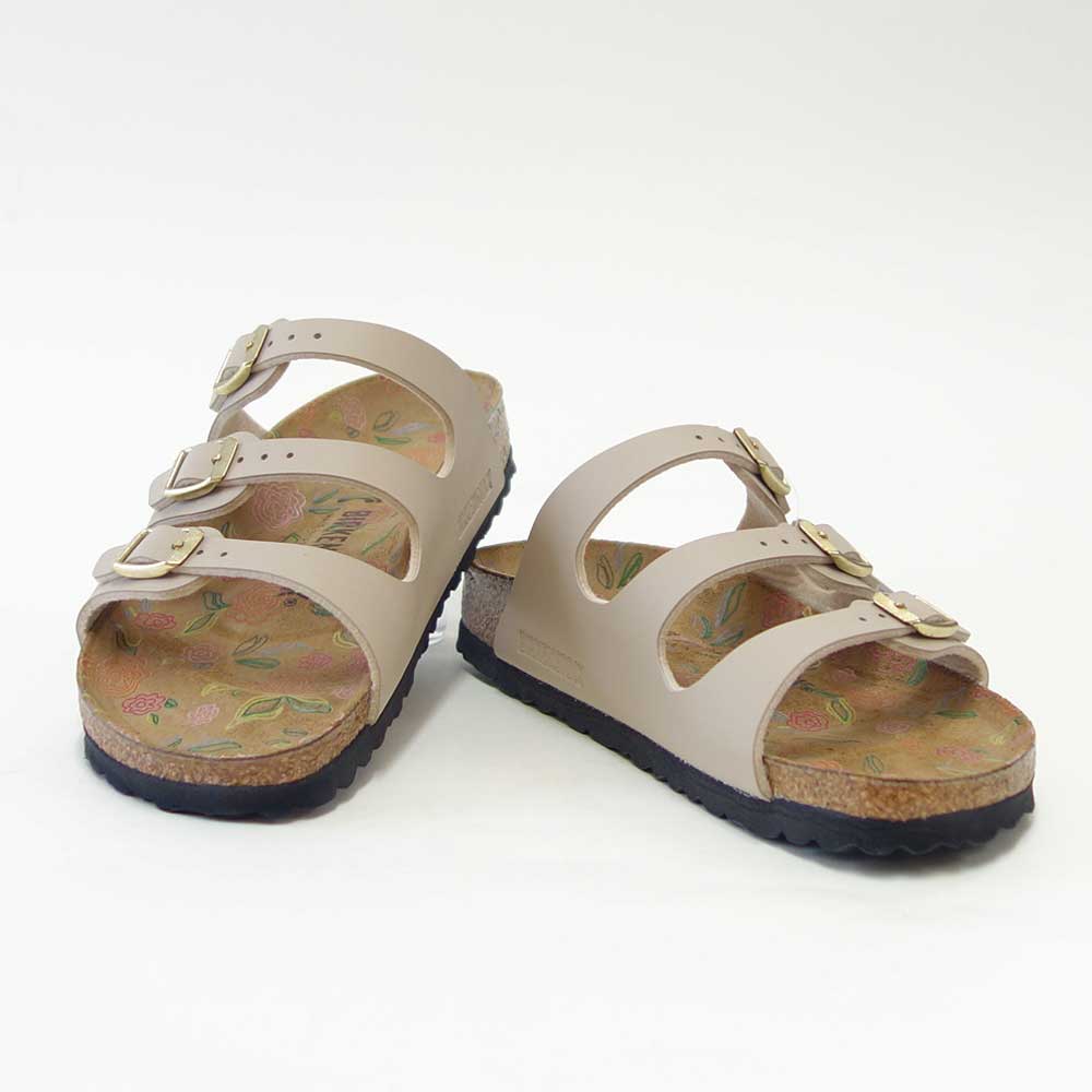 BIRKENSTOCKビルケンシュトックFLORIDA（フロリダ）サンドキャッスル1031715（ナローフィット幅狭）フラワープリントインソールドイツ生まれの快適サンダル「靴」
