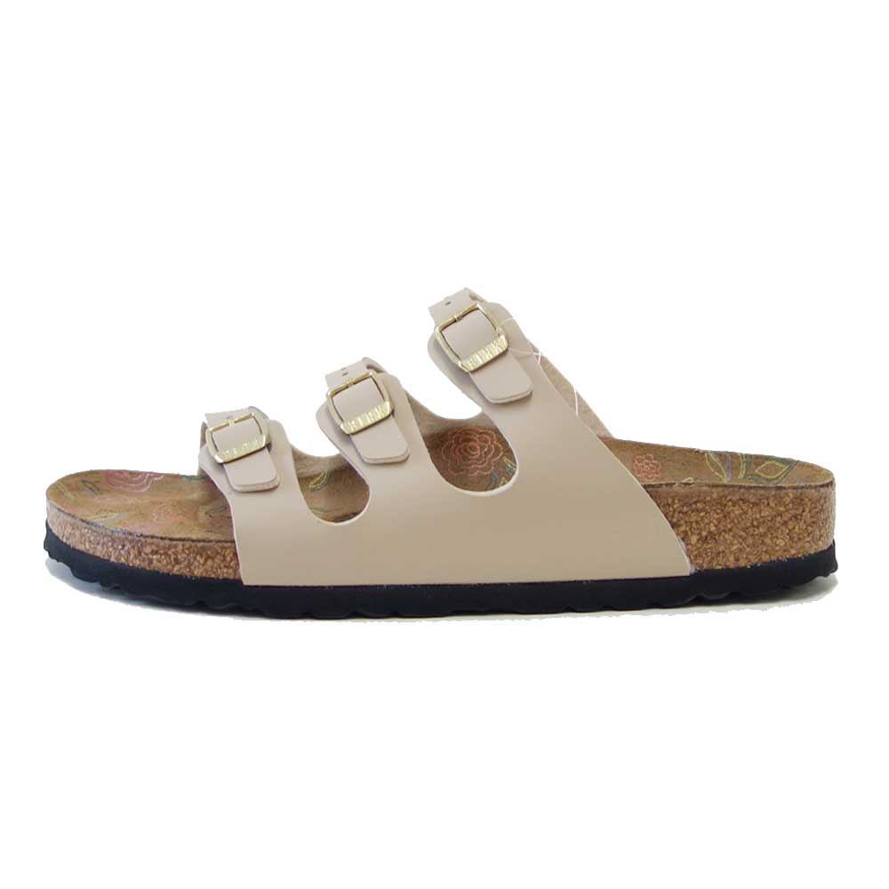 BIRKENSTOCK ビルケンシュトック FLORIDA（フロリダ）サンドキャッスル 1031715（ナローフィット 幅狭） フラワープリントインソール ドイツ生まれの快適サンダル 「靴」