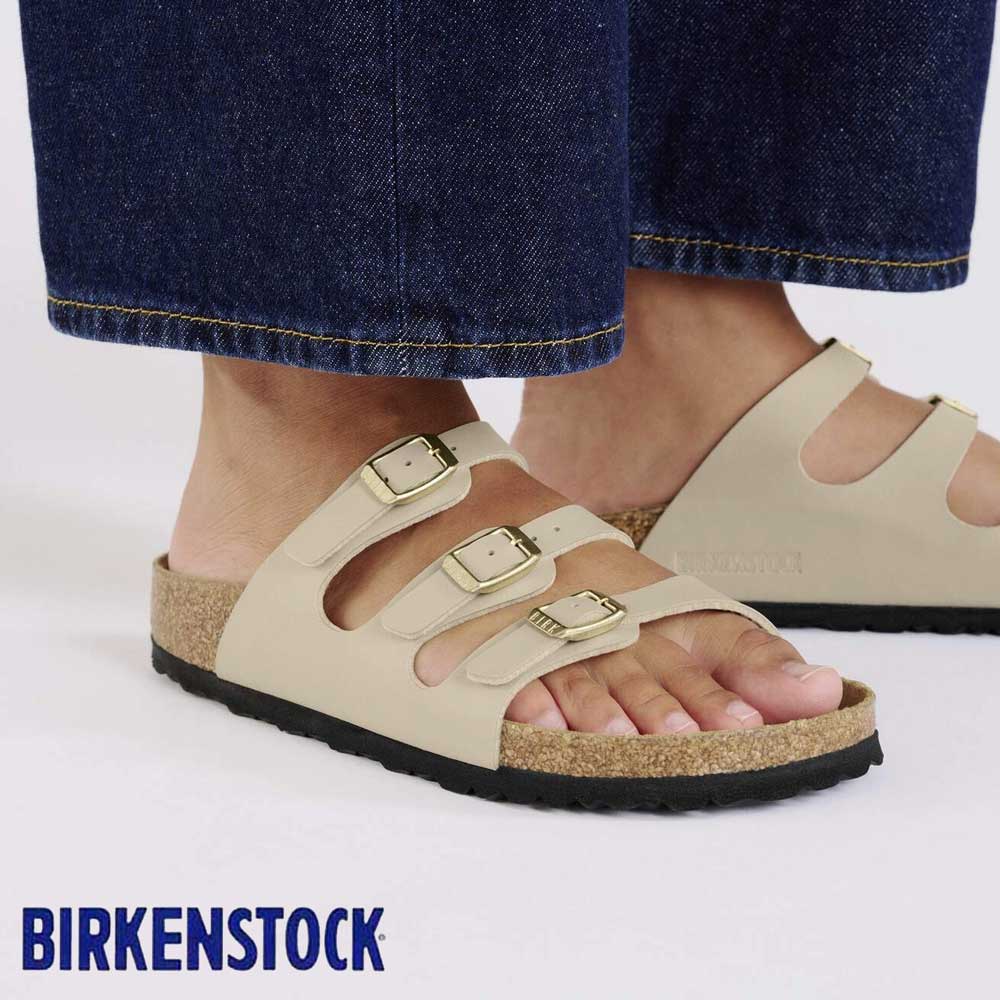 BIRKENSTOCKビルケンシュトックFLORIDA（フロリダ）サンドキャッスル1031715（ナローフィット幅狭）フラワープリントインソールドイツ生まれの快適サンダル「靴」