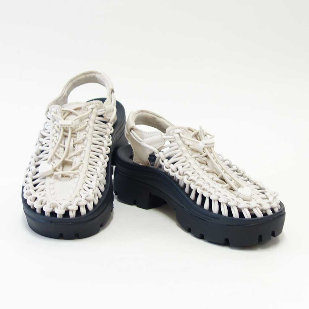 KEENキーンUNEEKPLT（ユニーク）1031884（レディース）カラー：BirchSmoothLea厚底バックストラップスリッポンスニーカーサンダルオープンエアー「靴」