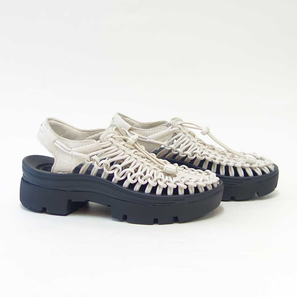 KEENキーンUNEEKPLT（ユニーク）1031884（レディース）カラー：BirchSmoothLea厚底バックストラップスリッポンスニーカーサンダルオープンエアー「靴」