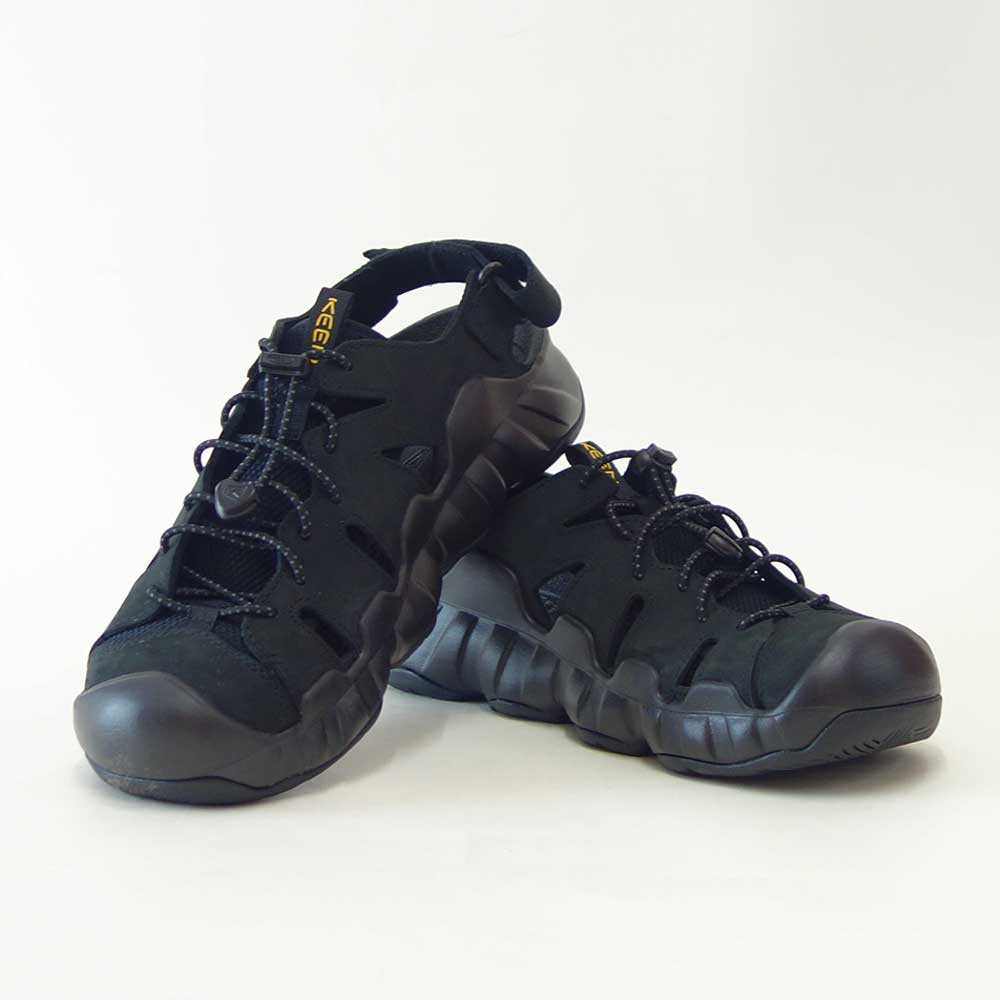KEENキーンHYPERPORTFISHERMANLEATHERハイパーポートフィッシャーマン1031893（メンズ）カラー：Black/KeenYellowスポーツサンダルウォーターシューズ「靴」