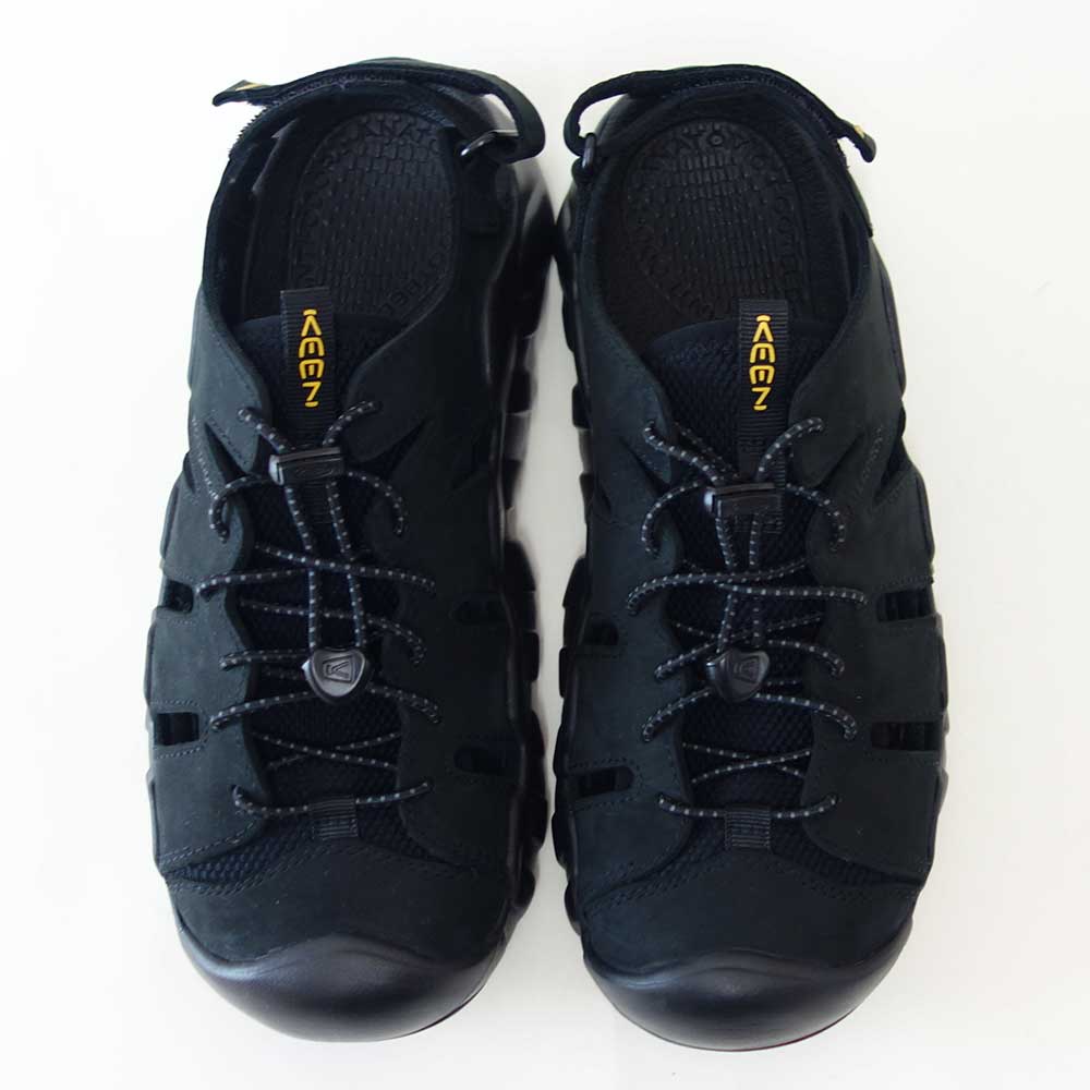 KEENキーンHYPERPORTFISHERMANLEATHERハイパーポートフィッシャーマン1031893（メンズ）カラー：Black/KeenYellowスポーツサンダルウォーターシューズ「靴」