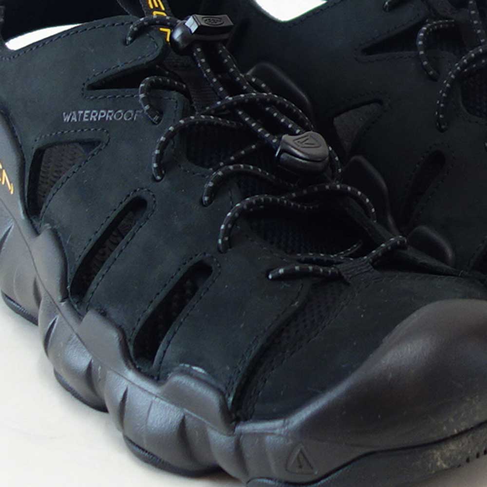 KEENキーンHYPERPORTFISHERMANLEATHERハイパーポートフィッシャーマン1031893（メンズ）カラー：Black/KeenYellowスポーツサンダルウォーターシューズ「靴」
