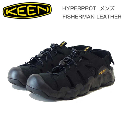 KEENキーンHYPERPORTFISHERMANLEATHERハイパーポートフィッシャーマン1031893（メンズ）カラー：Black/KeenYellowスポーツサンダルウォーターシューズ「靴」