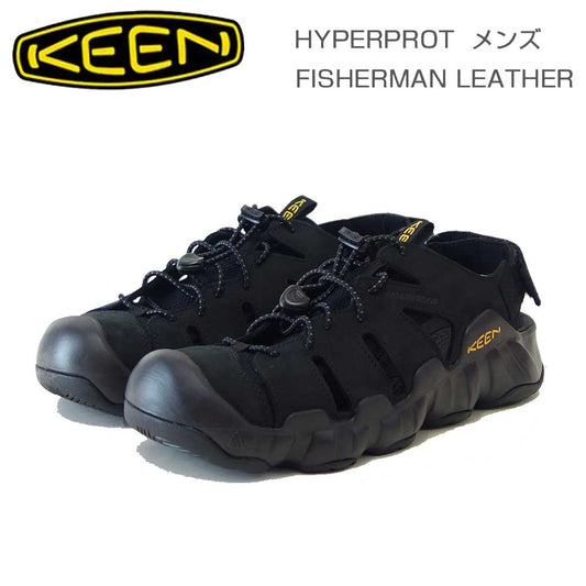 KEENキーンHYPERPORTFISHERMANLEATHERハイパーポートフィッシャーマン1031893（メンズ）カラー：Black/KeenYellowスポーツサンダルウォーターシューズ「靴」