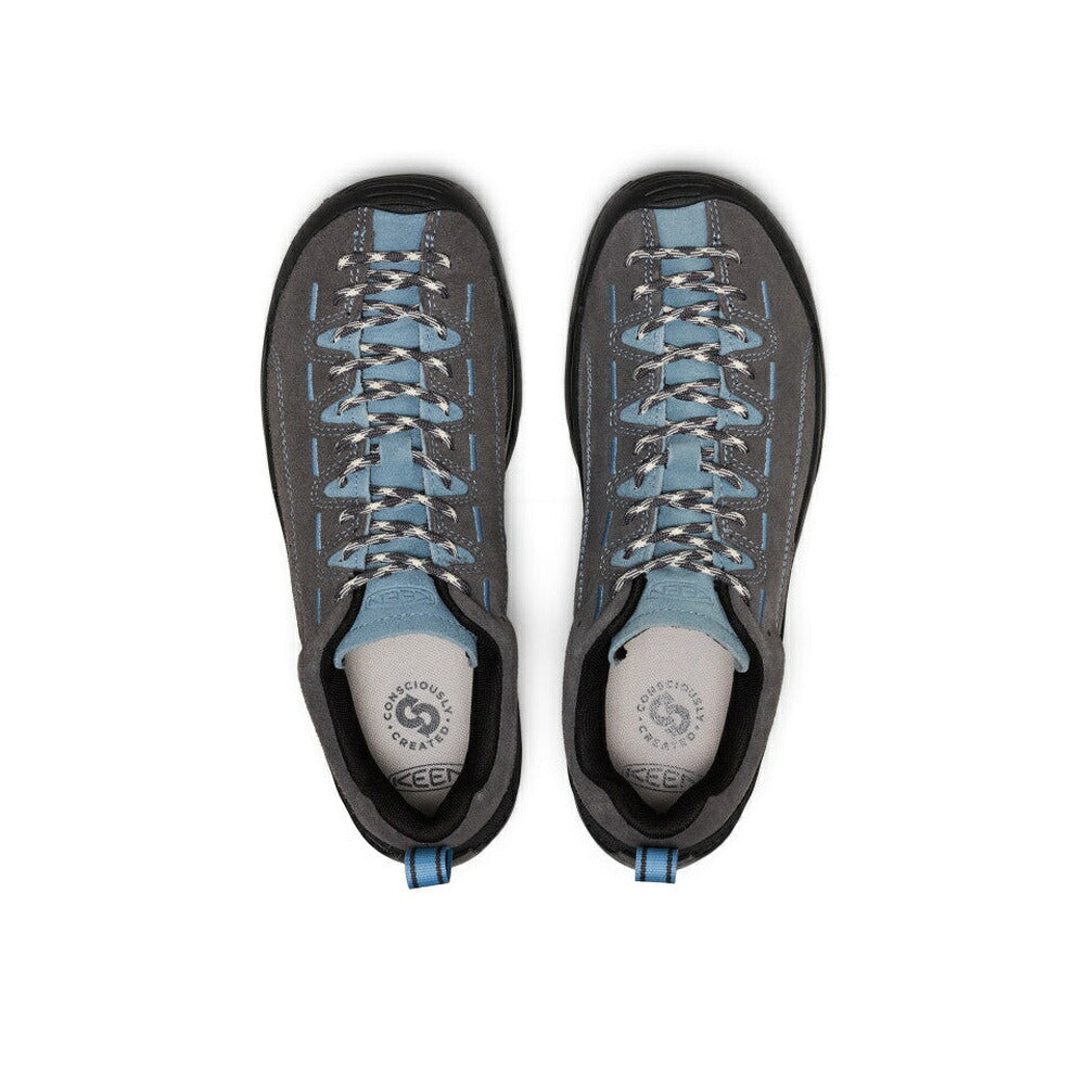 KEENキーンJASPERジャスパー1032591（メンズ）カラー：MAGNET/FADEDDENIMアウトドアスニーカーウォーキングシューズ天然皮革本革スエード「靴」