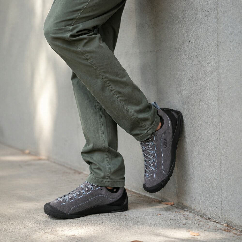 KEENキーンJASPERジャスパー1032591（メンズ）カラー：MAGNET/FADEDDENIMアウトドアスニーカーウォーキングシューズ天然皮革本革スエード「靴」