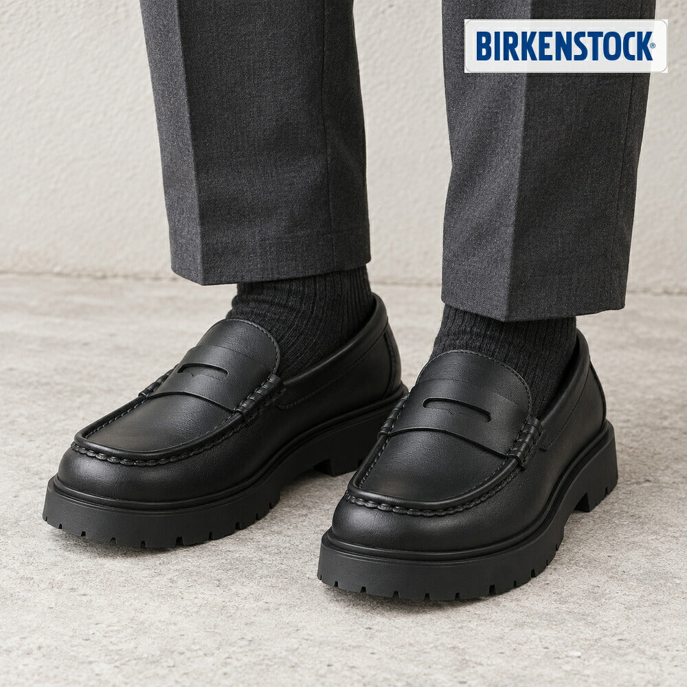 ビルケンシュトックBIRKENSTOCK（ハイウッドローファー）メンズ（幅広）1032594（ブラック）カジュアルビジネスコンフォートフラットシューズ「靴」
