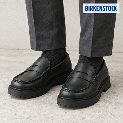 ビルケンシュトックBIRKENSTOCK（ハイウッドローファー）メンズ（幅広）1032594（ブラック）カジュアルビジネスコンフォートフラットシューズ「靴」
