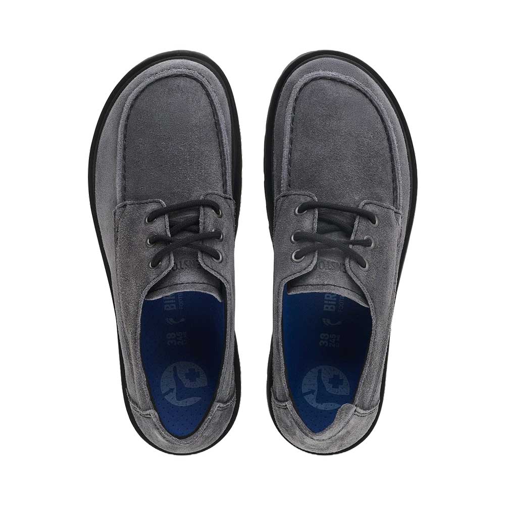 ビルケンシュトックBIRKENSTOCK（ハイウッドモックレースロウ）メンズ（幅広）1032701（スエード／チャコール）カジュアルビジネスコンフォートフラットシューズ「靴」