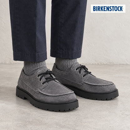 ビルケンシュトックBIRKENSTOCK（ハイウッドモックレースロウ）メンズ（幅広）1032701（スエード／チャコール）カジュアルビジネスコンフォートフラットシューズ「靴」