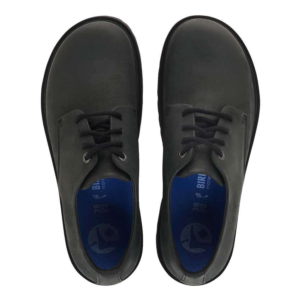 ビルケンシュトックBIRKENSTOCKHighwoodLaceLow（ハイウッドレースロー）メンズ（幅広）1033117（オイルドヌバックレザー／ブラック）カジュアルビジネスコンフォートフラットシューズ「靴」