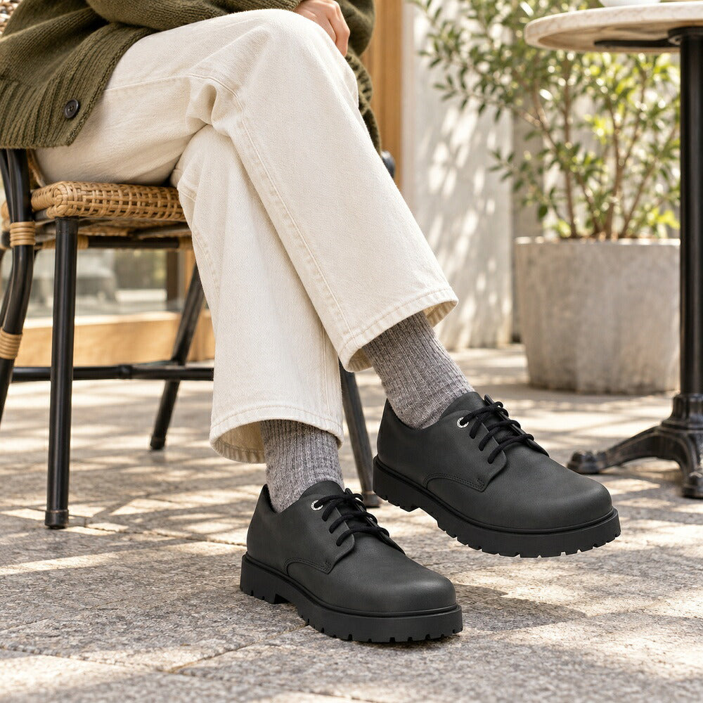 ビルケンシュトックBIRKENSTOCKHighwoodLaceLow（ハイウッドレースロー）メンズ（幅広）1033117（オイルドヌバックレザー／ブラック）カジュアルビジネスコンフォートフラットシューズ「靴」
