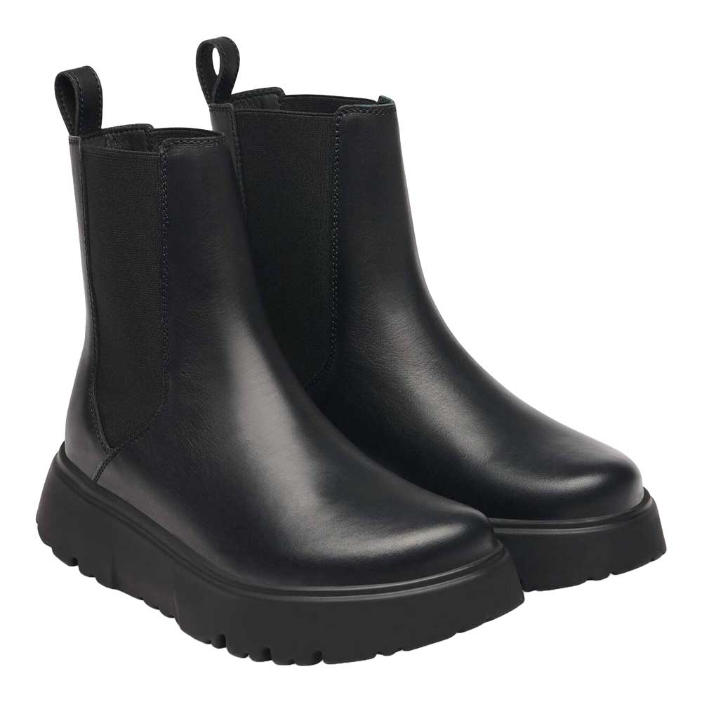ビルケンシュトックBIRKENSTOCKパピリオThedaチェルシー（レディース）1033120（ブラック）ショートブーツサイドゴア「靴」