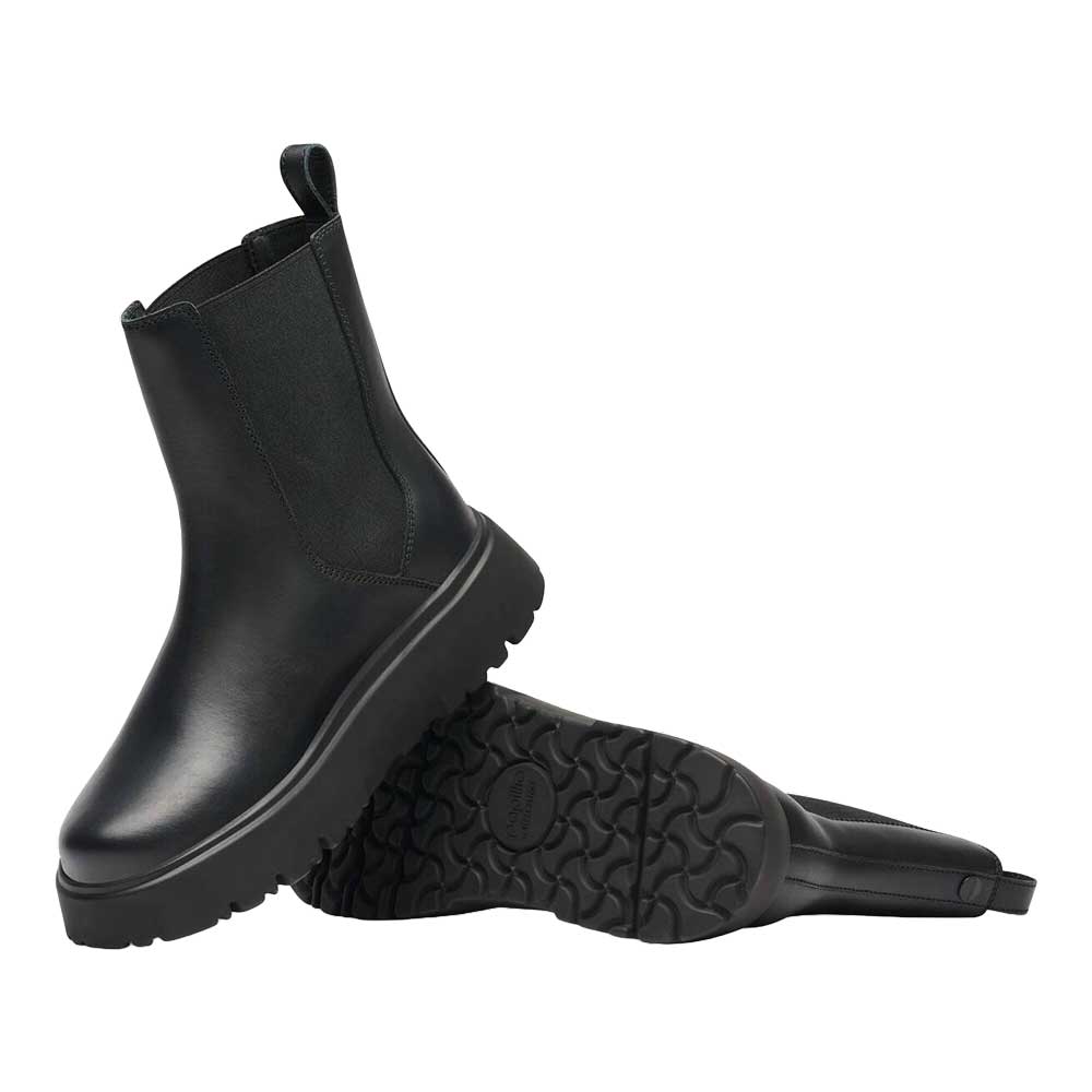 ビルケンシュトックBIRKENSTOCKパピリオThedaチェルシー（レディース）1033120（ブラック）ショートブーツサイドゴア「靴」