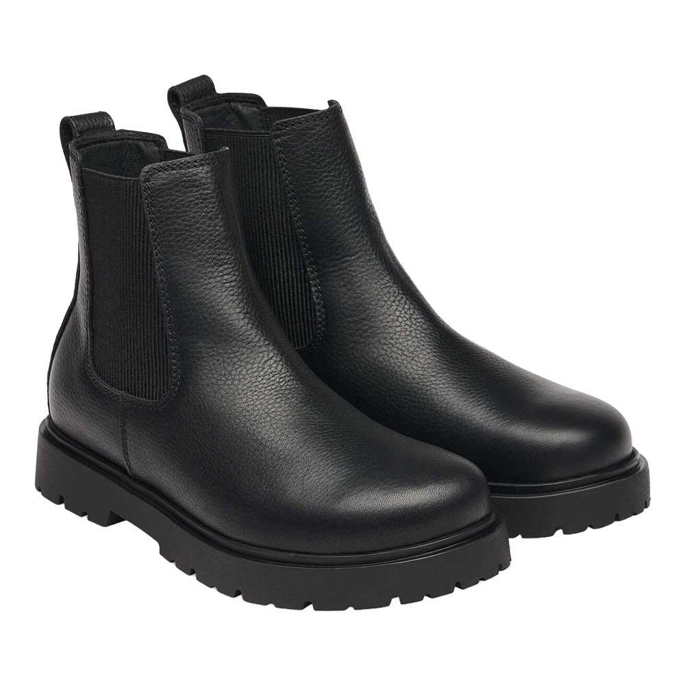 ビルケンシュトックBIRKENSTOCKハイウッドチェルシー（レディース）1033138（ブラック）ショートブーツサイドゴア「靴」