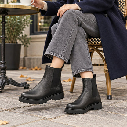 ビルケンシュトックBIRKENSTOCKハイウッドチェルシー（レディース）1033138（ブラック）ショートブーツサイドゴア「靴」