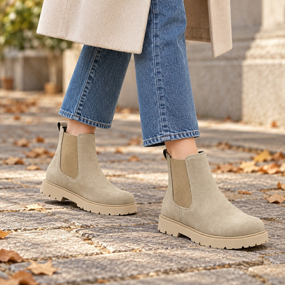 ビルケンシュトックBIRKENSTOCKハイウッドチェルシー（レディース）1033200（トープ）ショートブーツサイドゴア「靴」