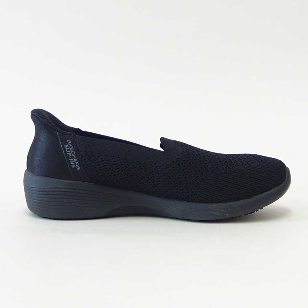 スケッチャーズSKECHERSARYASR108304BLKブラック（レディース）ワーク滑り止めメッシュ人工繊維ストレッチスリッポンスニーカーレディースハンズフリー帯電防止「靴」